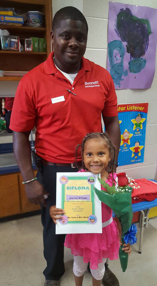 Brent's youngest daughter's kindergarten graduation.